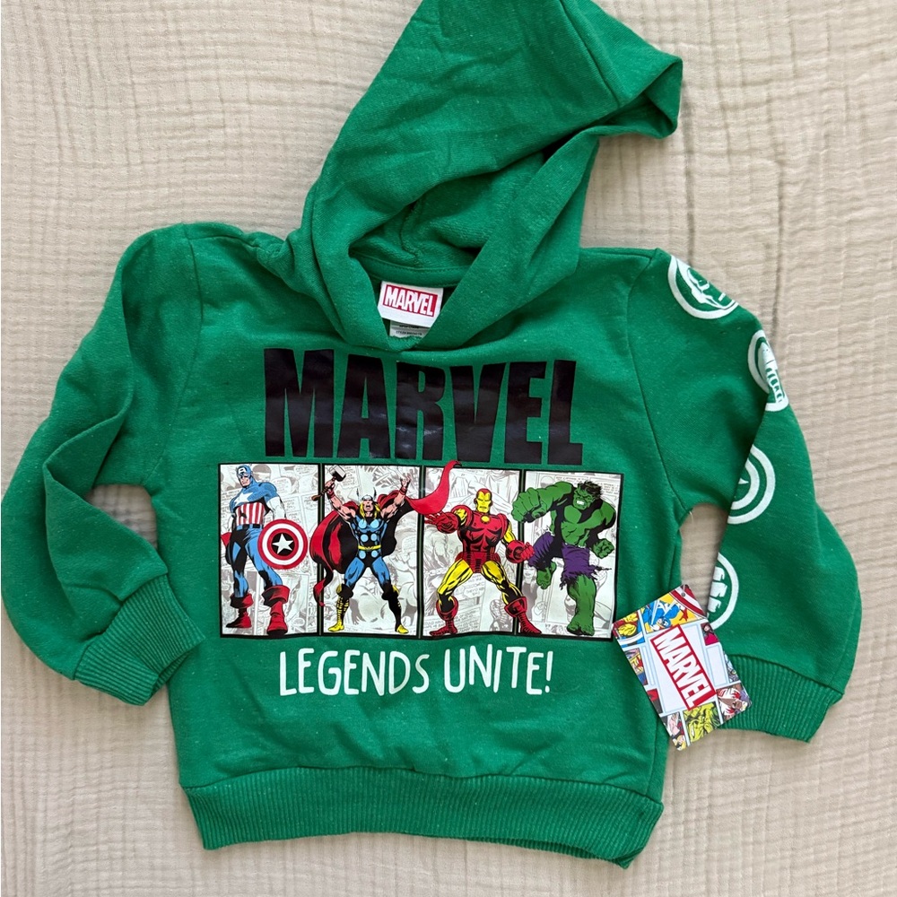 Marvel Green Hoodie 4T